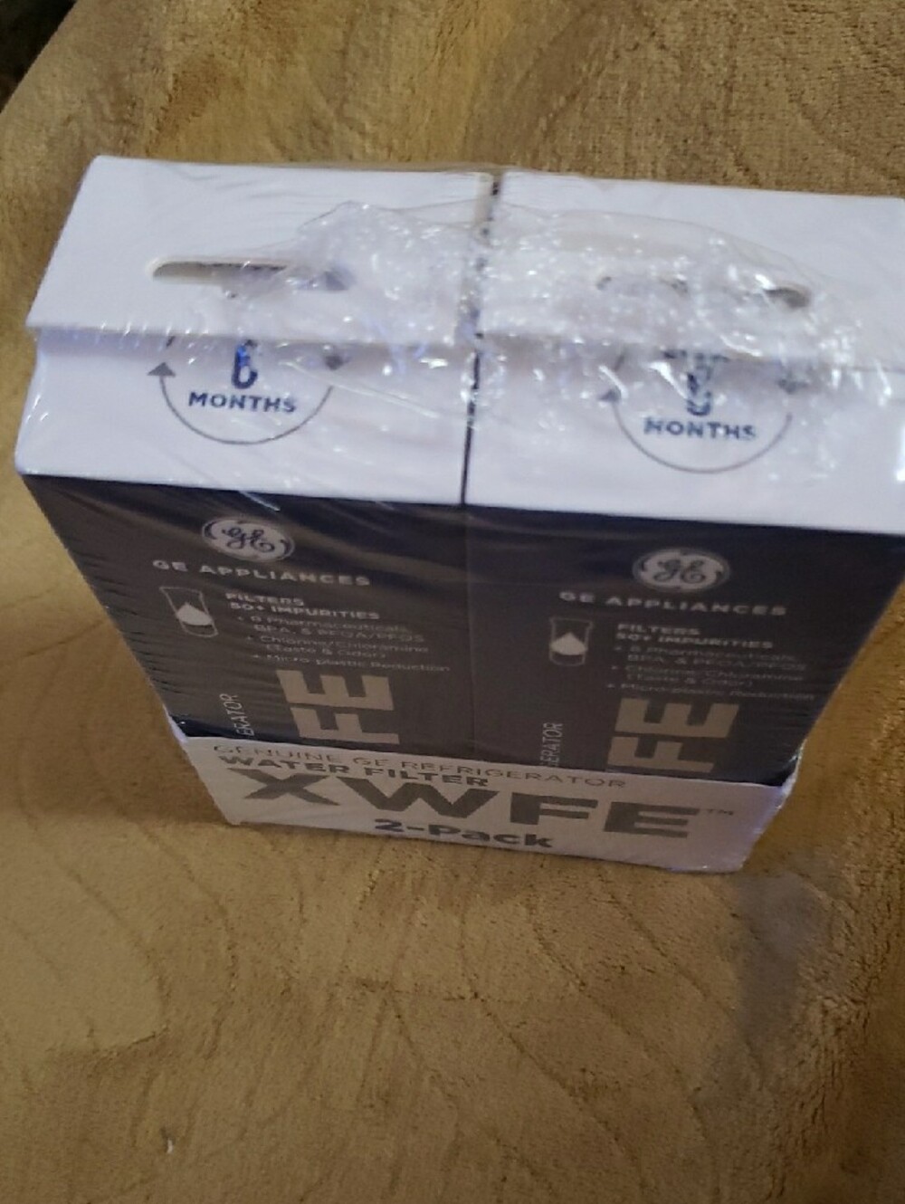 GE XWFE Refrigerator Water Filter 2-Pack - Blue. 2 Pack - Picture 3 of 5